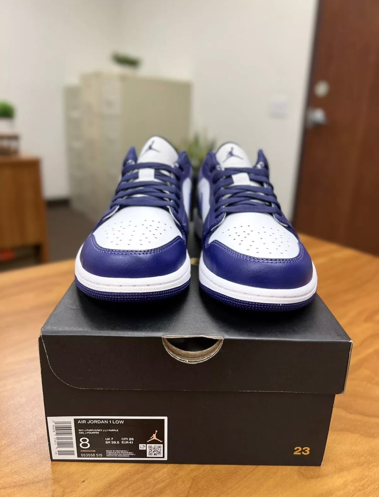 Air Jordan 1 Low Sky Purple