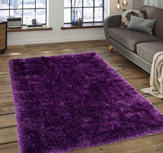 Beautiful Soft Fluffy Purple Rug